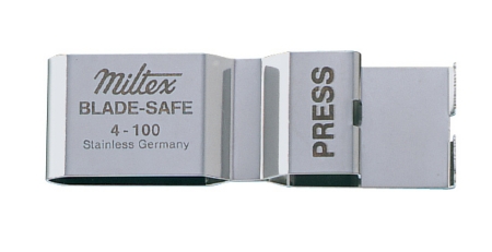 Blade Remover Blade-Safe™ German Stainless Steel, safely removes blades from handles, protecting hands by Integra York PA, Inc. (Miltex)  ID 4-100